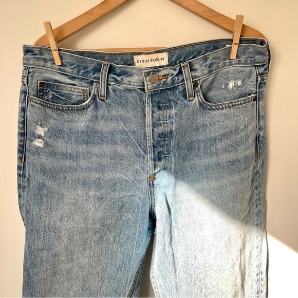 Denim Forum Light Blue Boyfriend Jeans - Picture 6 of 12